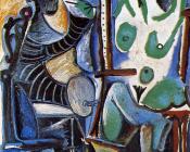 巴勃罗毕加索 - 画家和他的模特儿